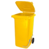 thumbnail of BRB 240 Liter Mülltonne/Müllgroßbehälter, gelb, mit Fußpedal für handfreie Bedienung