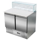 thumbnail of Skyrainbow Pizzasaladette 2 Türen, eckiger Glasaufsatz, 90 x 70