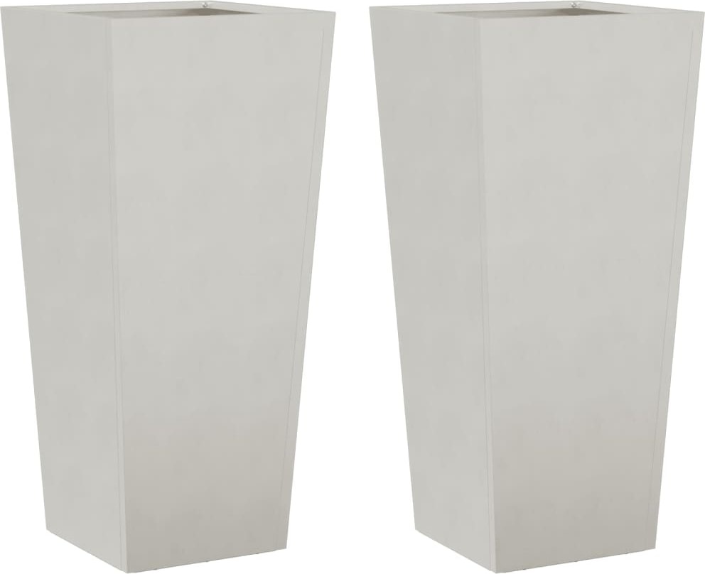 vidaXL Pflanzkübel 2 Stk. 35x35x75 cm Edelstahl
