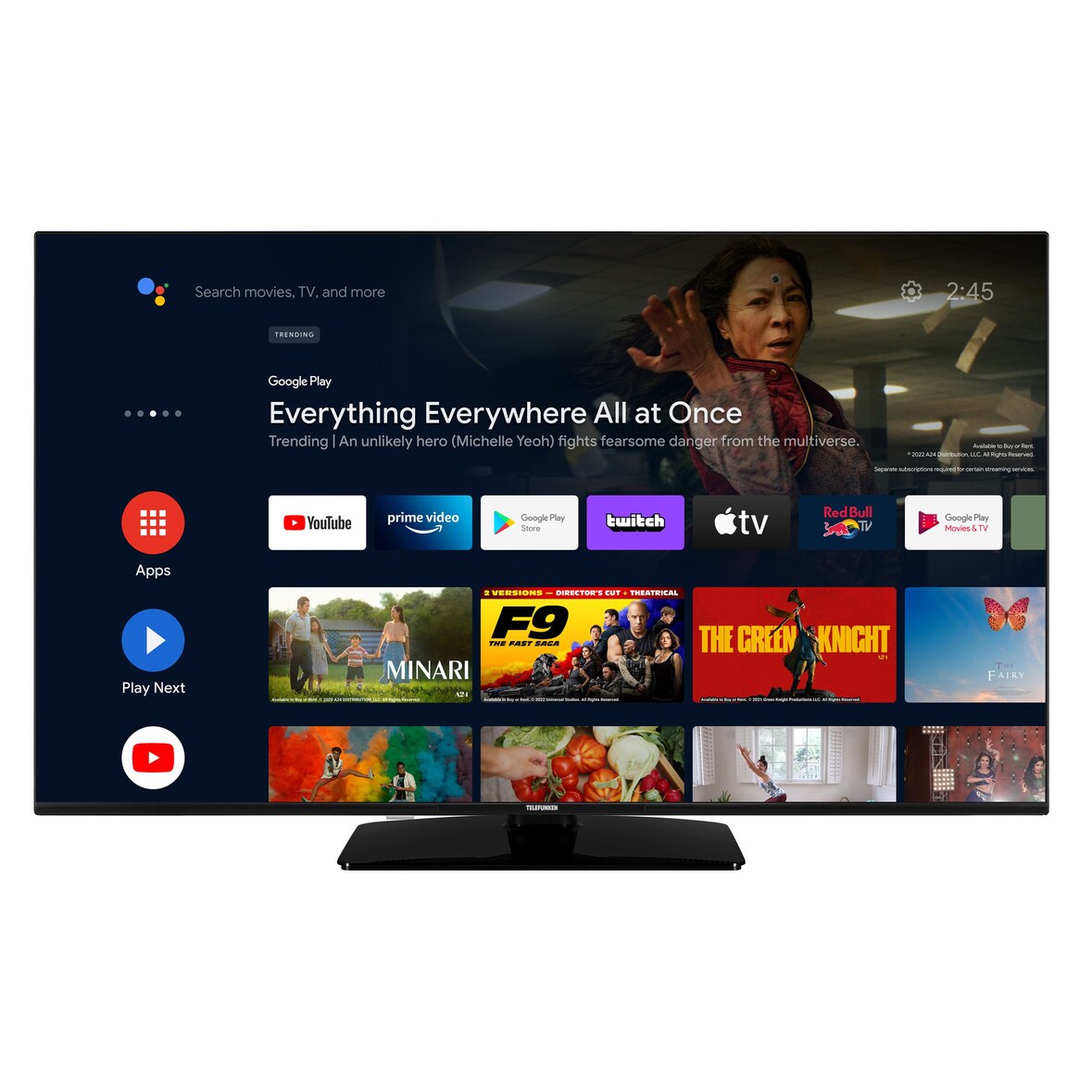 TELEFUNKEN XU50AN754M 50 Zoll Fernseher / Android Smart TV (4K Ultra HD, HDR Dolby Vision, Triple-Tuner)