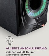 thumbnail of Areal 825 5.1 Lautsprechersystem 200 W RMS BT USB SD AUX Fernbedienung Schwarz