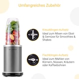 thumbnail of KLAMER Bullet Mixer 1000 Watt, Smoothie Maker, elektrischer Shake Mixer mit 2 Mixbehältern, 2 Klingen-Aufsätze und weiterem Zubehör