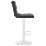 thumbnail of Set de 2 Taburetes de bar Peru en terciopelo Negro/Blanco
