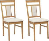 thumbnail of vidaXL Esszimmerstuhl 2 pcs Natürlich und hell Massives Gummiholz