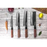 thumbnail of Couteau Sayuto Sequoia San Mai modèle nakiri 17cm brute de forge