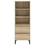 thumbnail of vidaXL Highboard Sonoma-Eiche 40x36x110 cm Holzwerkstoff