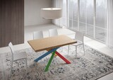 thumbnail of Ausziehbarer Tisch 90x160/210 cm Versalux entrindete Eichenbeine 4/B