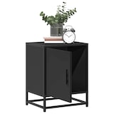 thumbnail of vidaXL Nachttische 2 Stk. Schwarz 40x31x50 cm Holzwerkstoff und Metall