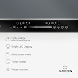 thumbnail of DualTone Flex Induktionskochfeld | Flex Zonen | LED Display | Slider Control | 7200 W Silber