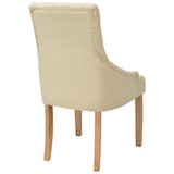thumbnail of Chaises à manger lot de 6 crème tissu Modèle Jardin Pro