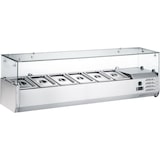 thumbnail of STARLINE Kühlaufsatzvitrine, 6x GN1/4, 1400x395x427 mm (BxTxH)