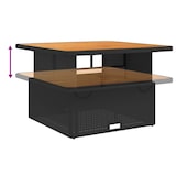 thumbnail of vidaXL 4-tlg. Garten-Essgruppe mit Kissen Schwarz Poly Rattan