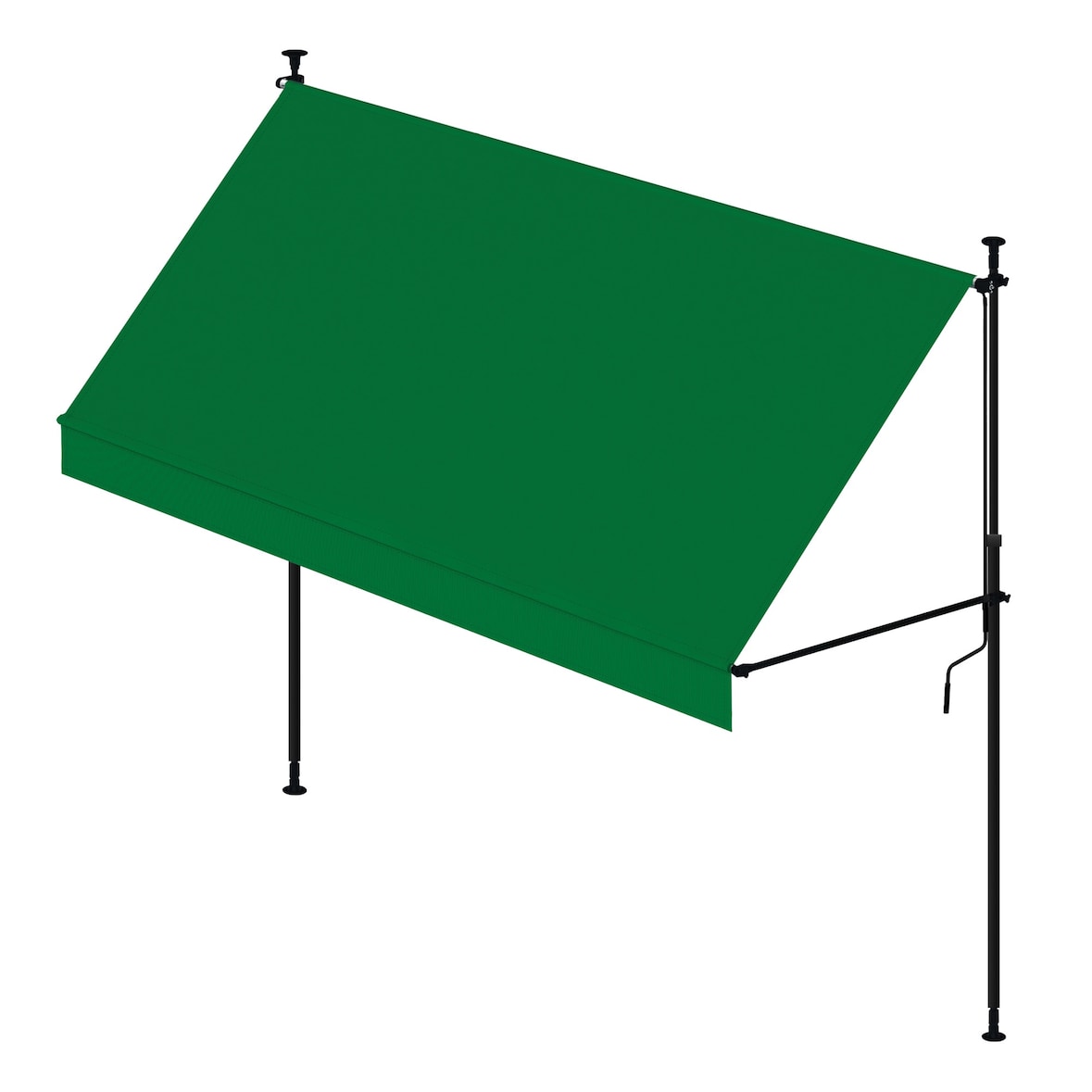 Wasabi - Toldos Exterior Terraza Cityline Verde 3x1,2m - Toldo Portátil sin Taladrar - Anti UV - Regulable - Resistente para Jardín, Balcón