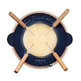 thumbnail of La Fonderie 1890 Fondueset aus Gusseisen für 4 Personen Mont D'Arbois, spritzwassergeschützter Deckel, 4 Gabeln, Fassungsvermögen 1,2 l