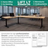 thumbnail of Albatros LIFT L7B Gestell für Eckschreibtisch Höhenverstellbar Elektrisch schwarz - Winkelschreibtisch Memoryfunktion, Kindersicherung