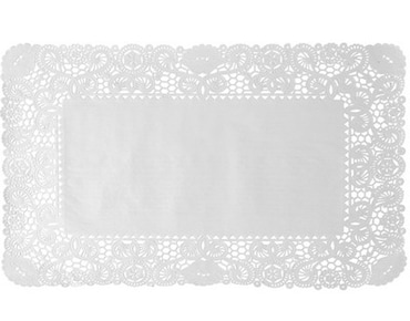 VASOMADRID S.L., Blonda 30x40 cm, Caja de 2000 uds en bolsas de 250 uds, blanco, Papel, ref. 5033