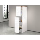 thumbnail of Dmora Dispensa da cucina Dcasiragh, Armadio multiuso, Mobile per cucinotto, Portafrigo multifunzione, 30x60h165 cm, Bianco lucido e Rovere