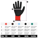 thumbnail of vidaXL Werkhandschoenen 24 pcs Rood en Zwart 8 / m Latexcoating