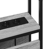 thumbnail of vidaXL Stauraum-Kopfteil mit Regal Grau Sonoma 135 cm Holzwerkstoff