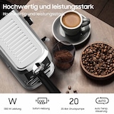 thumbnail of Espressomaschine mit 20 Bar Italienischer Pumpe - Espresso Siebträgermaschine Edelstahl | Kaffeemaschine Espresso für Cappuccino, Manometer, 1.3L