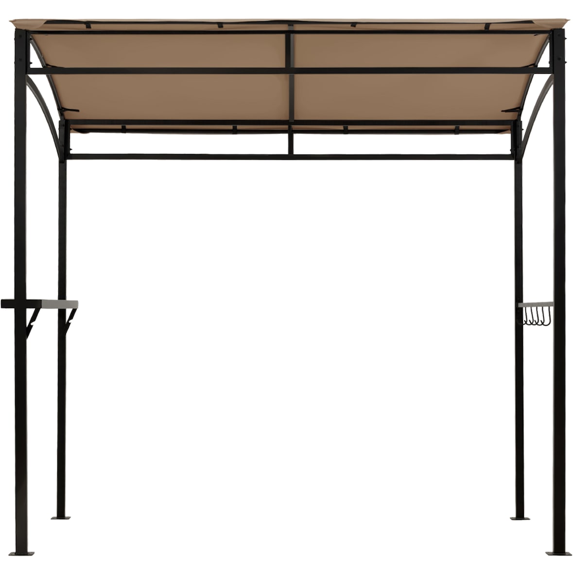 COSTWAY Gazebo per barbecue, impermeabile, con ripiano laterale e ganci, tenda per barbecue