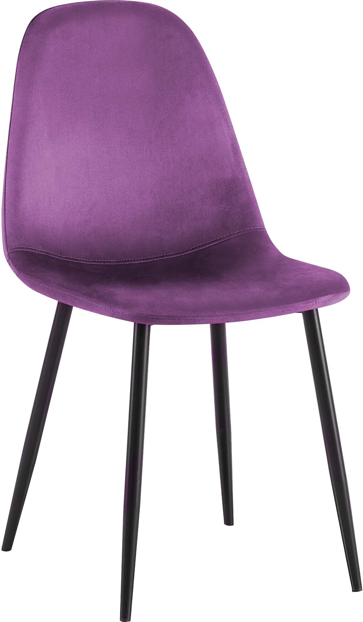 CHEFGASTRO Esszimmerstuhl TORONTO Samt HxBxT 88x44x51cm Lila Küchenstuhl
