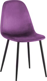 thumbnail of CHEFGASTRO Esszimmerstuhl TORONTO Samt HxBxT 88x44x51cm Lila Küchenstuhl