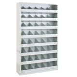 thumbnail of PROREGAL Schüttenregal mit 48 Fächer zur Wandbefestigung | HxBxT 85x50x12,5cm | Lichtgrau