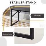 thumbnail of Sitzbank Samtoptik Dunkelgrau 100x35x47 cm gepolstert mit Metallgestell und Holzrahmen für Flur Wohnzimmer Schlafzimmer