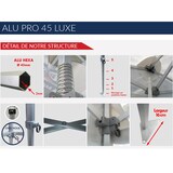 thumbnail of Tente pliante PRO 3x3m pack côtés - 4 murs - ALU 45mm/polyester 380g Norme M2 - blanc - FRANCE-BARNUMS