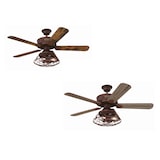 thumbnail of Deckenventilator Barnett Braun 122 cm mit LED Leuchte 122