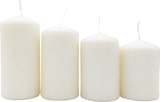 thumbnail of Adventskerzen weiß 4er Stumpenkerzen Weihnachtskerze Stufenkerzen Stumpen Kerze Weiß