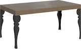 thumbnail of Paxon Premium 120/224x90 cm ausziehbarer Tisch in Taubengrau mit anthrazitfarbenen Beinen