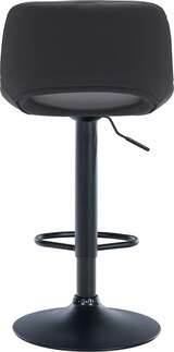 thumbnail of DELUKE® Barhocker JAKSON - Schwarz, Kunstleder, Schwarz | Barhocker mit Lehne Barstuhl Tresenhocker Tresenstuhl Kneipenhocker Kneipenstuhl
