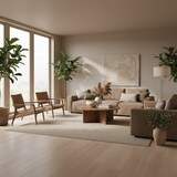 thumbnail of Teppich Waschbar Uni Elegant Strapazierfähig Schlafzimmer Flur Beige 80x150 cm OEKO-TEX Fußbodenheizung geeignet – CIMA von Kadima Design