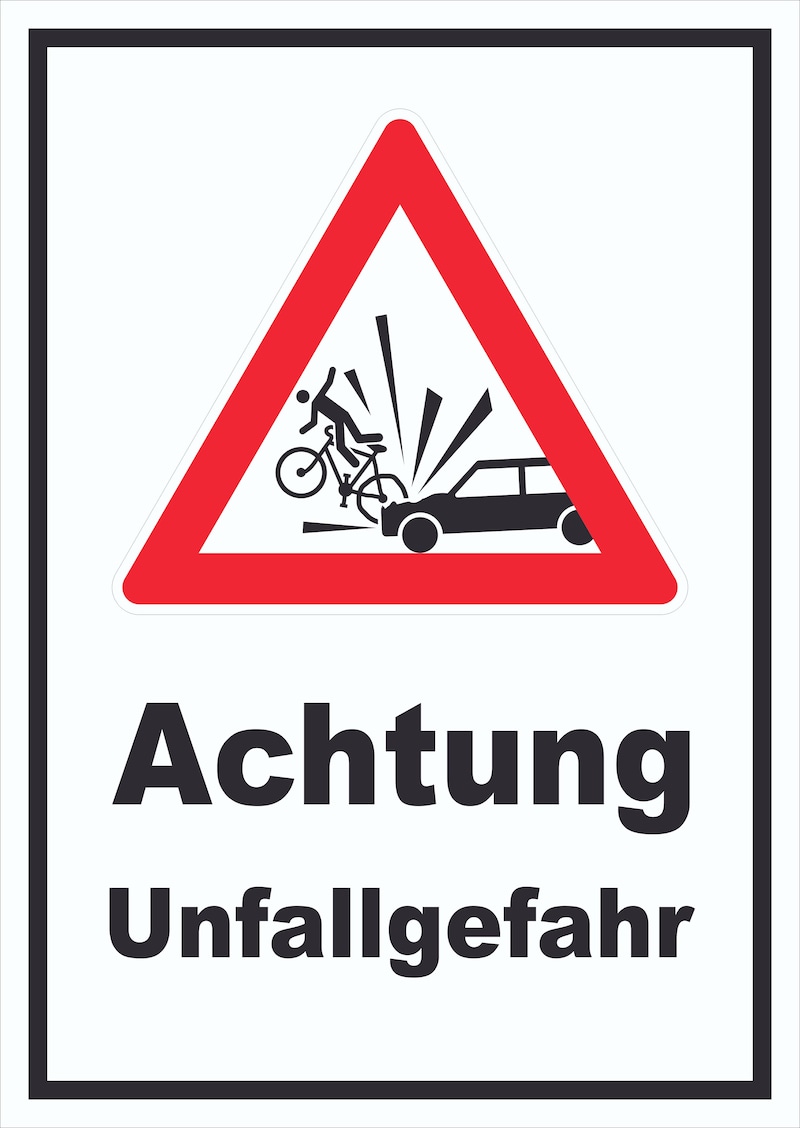 Achtung Unfallgefahr