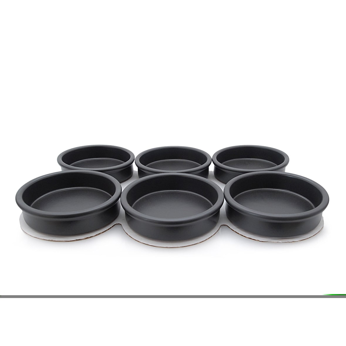 METRO PROFESSIONAL Bol de service rond, terre cuite, Ø 12 x 3 cm, noir, 6 unités