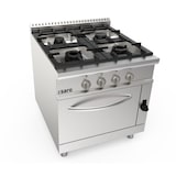 thumbnail of Saro gasfornuis + gasoven met 4 branders, model Lq / Cug4Ng