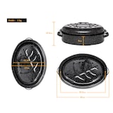 thumbnail of GRANITEWARE | Cocotte Ovale Roaster | Format moyen 4L | Acier émaillé blanc| Ultra-légère | Ne se tâche pas, facile à nettoyer