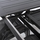 thumbnail of Conjunto de exterior, Mesa jardín extensible 215/295 cm y 8 sillones apilables con respaldo de 98 cm, Aluminio color antracita, 8 plazas