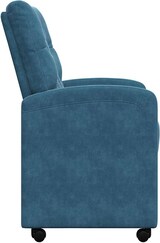 thumbnail of vidaXL Esszimmerstühle mit Rollen 2 pcs Blau 58 x 67 x 97 cm Samt