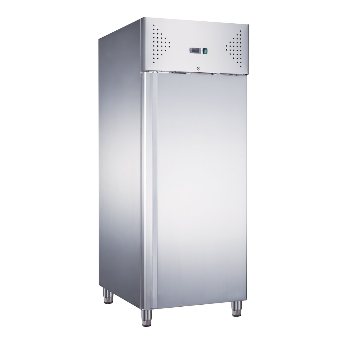Armadio congelatore refrigerato Classe A in acciaio inox 1 anta 700 lt, ventilato -18 -22 °C tropicalizzato a basso consumo energetico