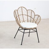 thumbnail of Garden Friend Salotto Fiji in acciaio e polyrattan set composto da un tavolo e due sedie colore nero, naturale e bianco