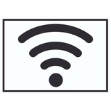 thumbnail of Free Wlan Hotspot Symbol Schild A0 (841x1189mm)