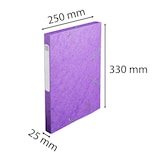 thumbnail of Exacompta - Réf. 18515H - 25 boites de classement Cartobox Dos 25mm Carte lustrée - A4 - Violet