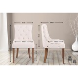 thumbnail of Silla De Comedor Aberdeen En Terciopelo Crema/Antiguo claro