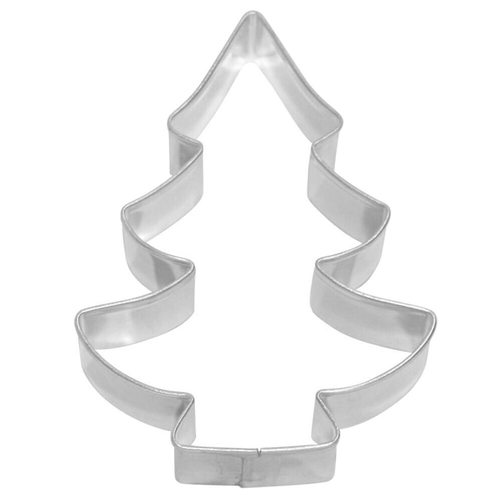 Birkmann Ausstechform Tannenbaum, Ausstecher, Plätzchenform, Keks, Plätzchen, Weißblech, 8 cm, 100077