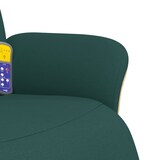 thumbnail of vidaXL Massagesessel mit Fußteil Dunkelgrün Stoff