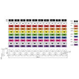 thumbnail of VALUE Kabelmarkierungsset für Patchkabel, 4 - 5,5mm, 10 x 10 St., mehrfarbig