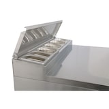 thumbnail of Mesa de refrigeración KBS 425 litros 1370x700x1006 mm enchufable 230 V 0,235 kW aire circulante